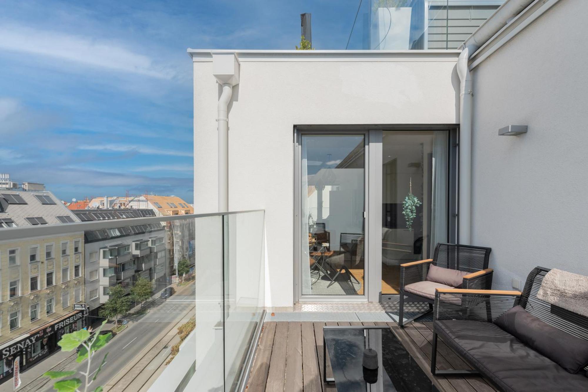 Apartment Mit Traumhafter Dachterrasse & Weitblick Wiedeń Zewnętrze zdjęcie